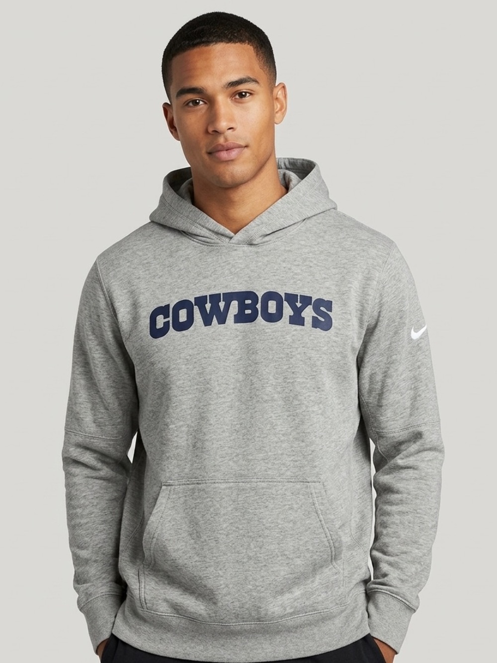 Nike Dallas Cowboys Heathered Grey Dri-FIT Hoodie NWOT SIZE XL